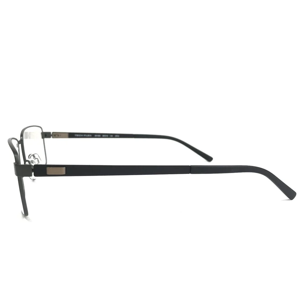 Tech Flex Large Eyeglasses Frames 30145S SP05 Black Grey Rectangular 58-18-145